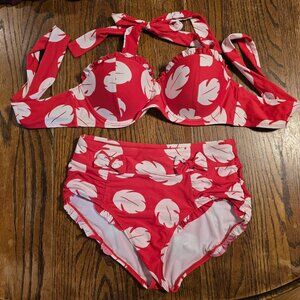 Womens Disney Lilo Stitch Bikini Top M bottom S